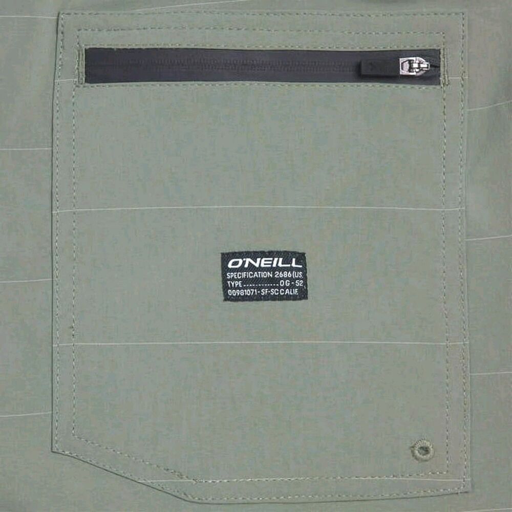 O'Neill Men's Crossover Hybrid Shorts Stretch Fabric Cargo Pocket Green Size 34 - Picture 5 of 9